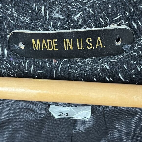 VTG Womens the Legend 65% Wool Double Breasted Gray Peacoat Size 24 - Picture 4 of 6